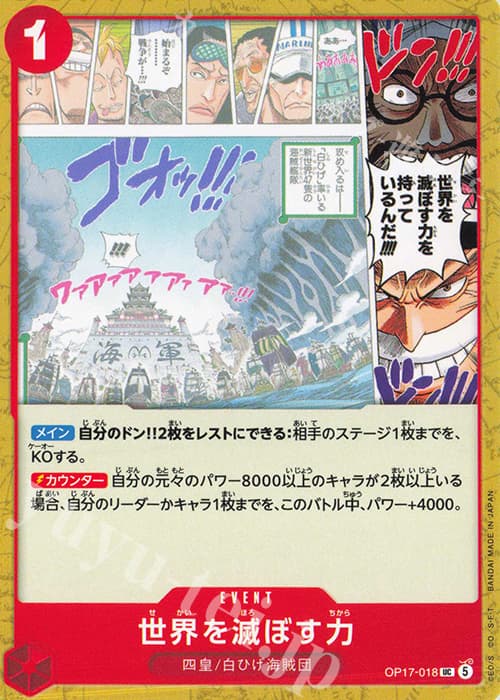 世界を滅ぼす力